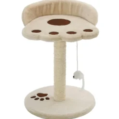 vidaXL Kattenkrabpaal met sisal krabpaal 40 cm beige en bruin