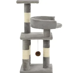 vidaXL Kattenkrabpaal met sisal krabpalen 65 cm grijs