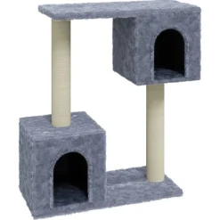 vidaXL Kattenkrabpaal met sisal krabpalen 60 cm lichtgrijs