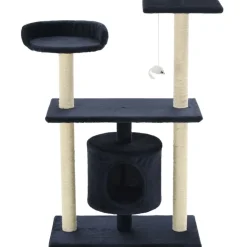 vidaXL Kattenkrabpaal met sisal krabpalen 95 cm donkerblauw