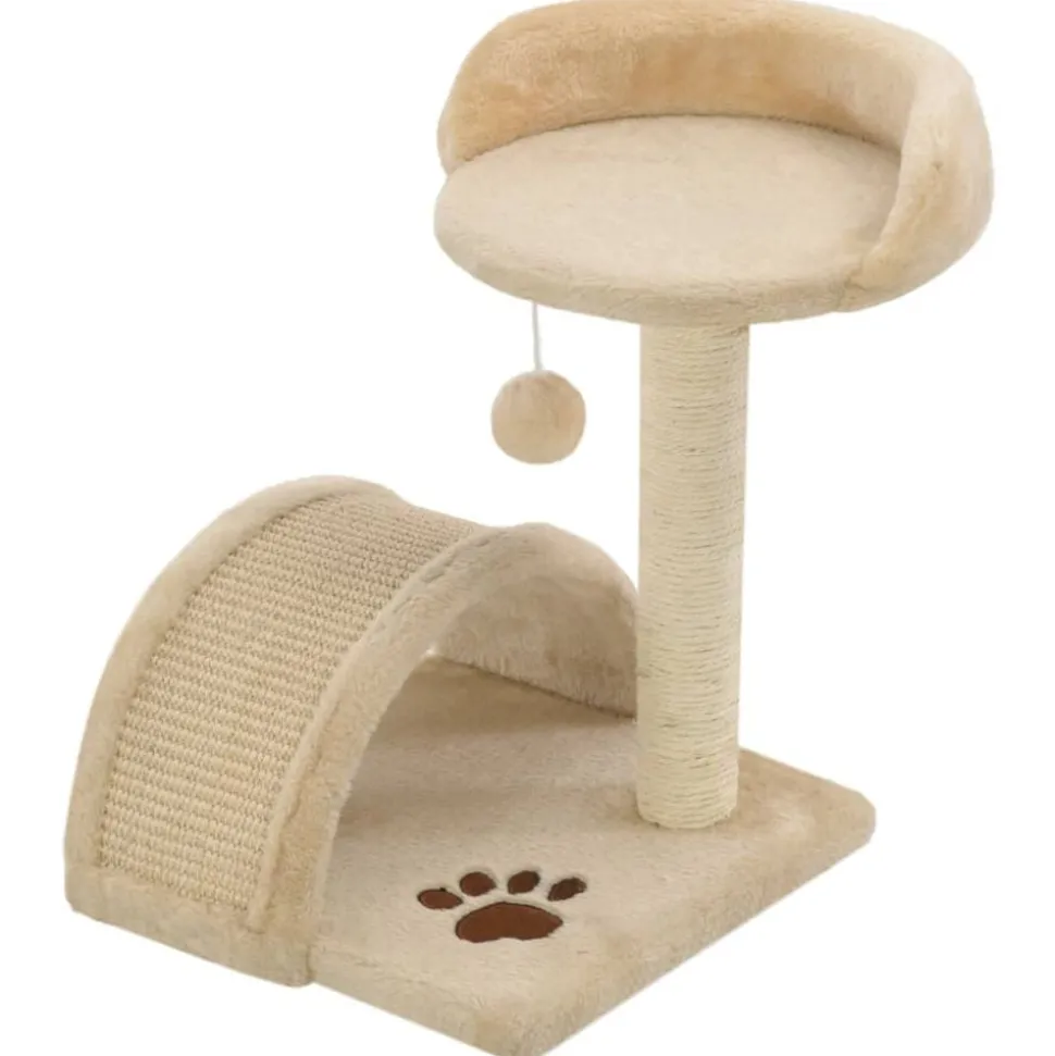 vidaXL Kattenkrabpaal met sisal krabpaal 40 cm beige en bruin