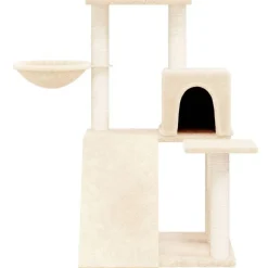 vidaXL Kattenmeubel met sisal krabpalen 82 cm crèmekleurig