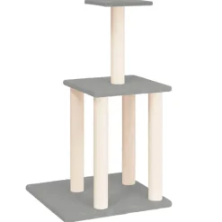 vidaXL Kattenmeubel met sisal krabpalen 85,5 cm lichtgrijs