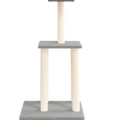 vidaXL Kattenmeubel met sisal krabpalen 85,5 cm lichtgrijs