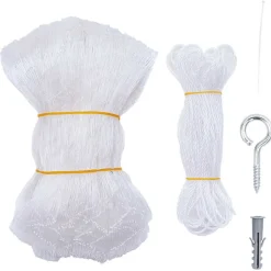 vidaXL Kattennet Transparant 3x2 m Nylon