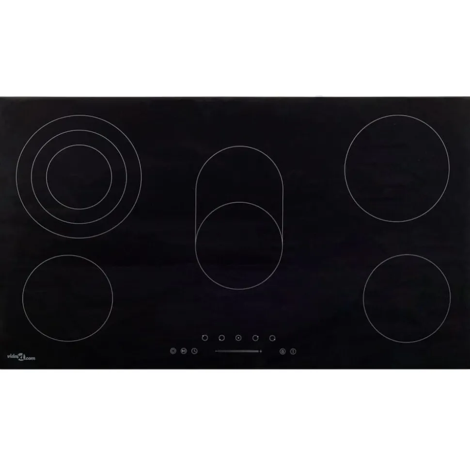 vidaXL Keramische kookplaat 5 kookzones aanraakbediening 8500 W 77 cm