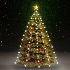 vidaXL Kerstboomverlichting met 150 LED's koudwit net 150 cm