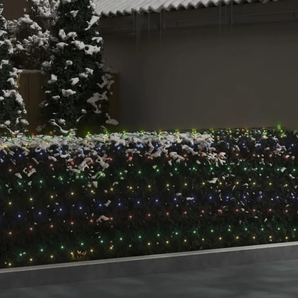 vidaXL Kerstnetverlichting 204 LED's binnen/buiten 3x2 m meerkleurig