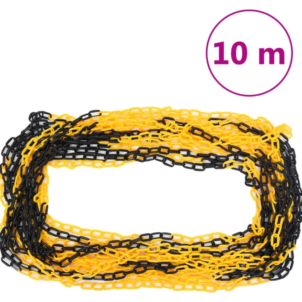 vidaXL Kettingpalenset met kunststof ketting 10 m