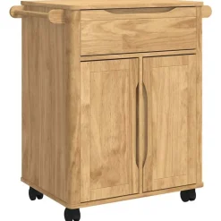 vidaXL Keuken Trolley FLORO Wasbruin 72,5 x 45 x 80 cm