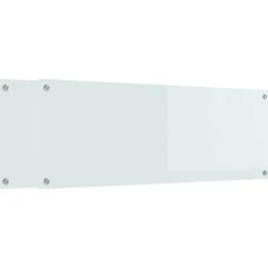 vidaXL Keukenachterwand 2 pcs Wit 110 x 40 cm gehard glas