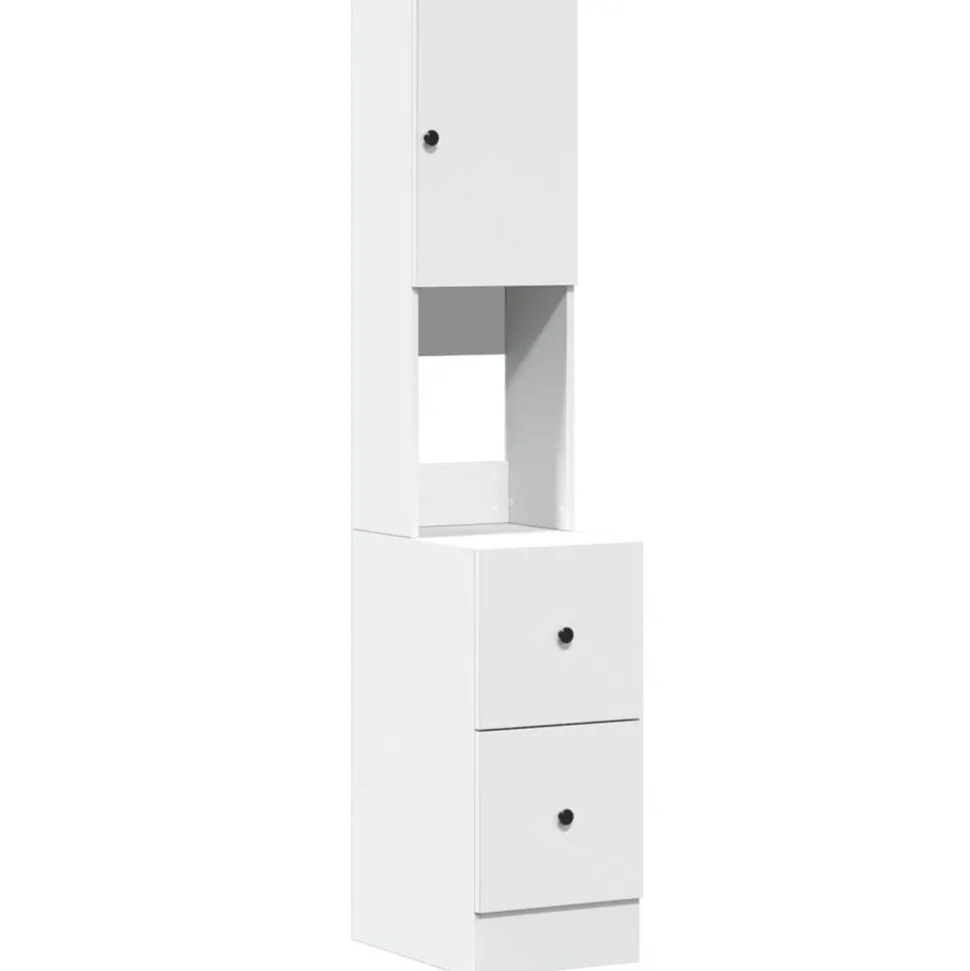 vidaXL Keukenkast 35x50x180 cm bewerkt hout wit