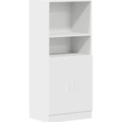 vidaXL Keukenkast 57x41,5x131,5 cm bewerkt hout wit