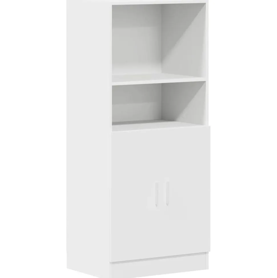 vidaXL Keukenkast 57x41,5x131,5 cm bewerkt hout wit