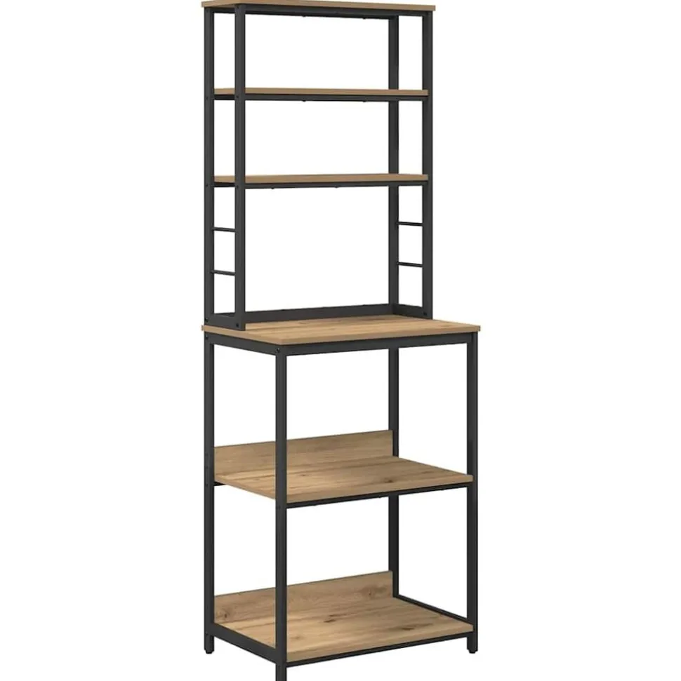 vidaXL Keukenplank Artisan Eiken 60 x 40 x 168 cm Bewerkt hout