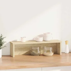 vidaXL Keukenrek stapelbaar 50x15x16 cm bewerkt hout sonoma eikenkleur