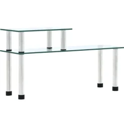 vidaXL Keukenschap 45x16x26 cm gehard glas transparent