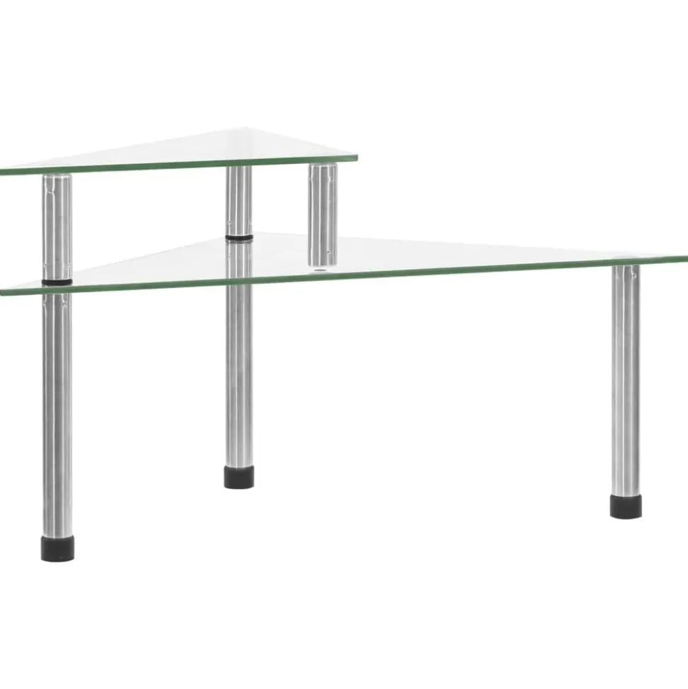 vidaXL Keukenschap 49,5x35x19 cm gehard glas transparent
