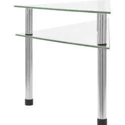 vidaXL Keukenschap 49,5x35x19 cm gehard glas transparent