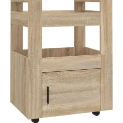 vidaXL Keukentrolley 60x45x80 cm bewerkt hout sonoma eikenkleurig