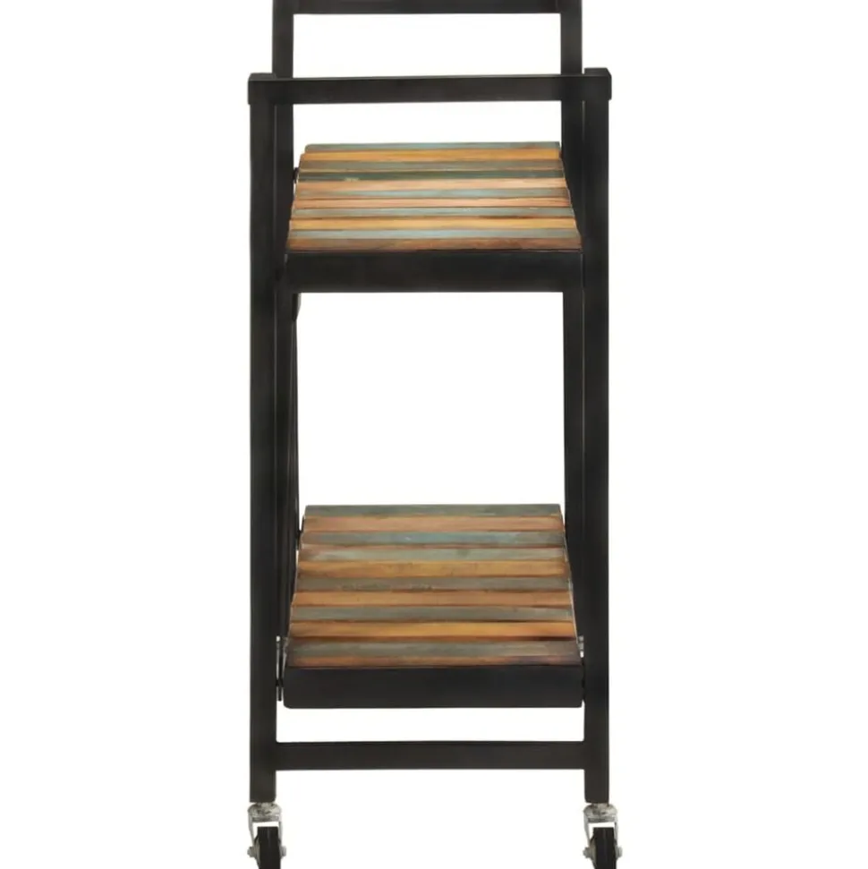 vidaXL Keukentrolley 87x36x81 cm massief gerecycled hout