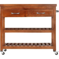 vidaXL Keukentrolley 100x48x89 cm massief acaciahout
