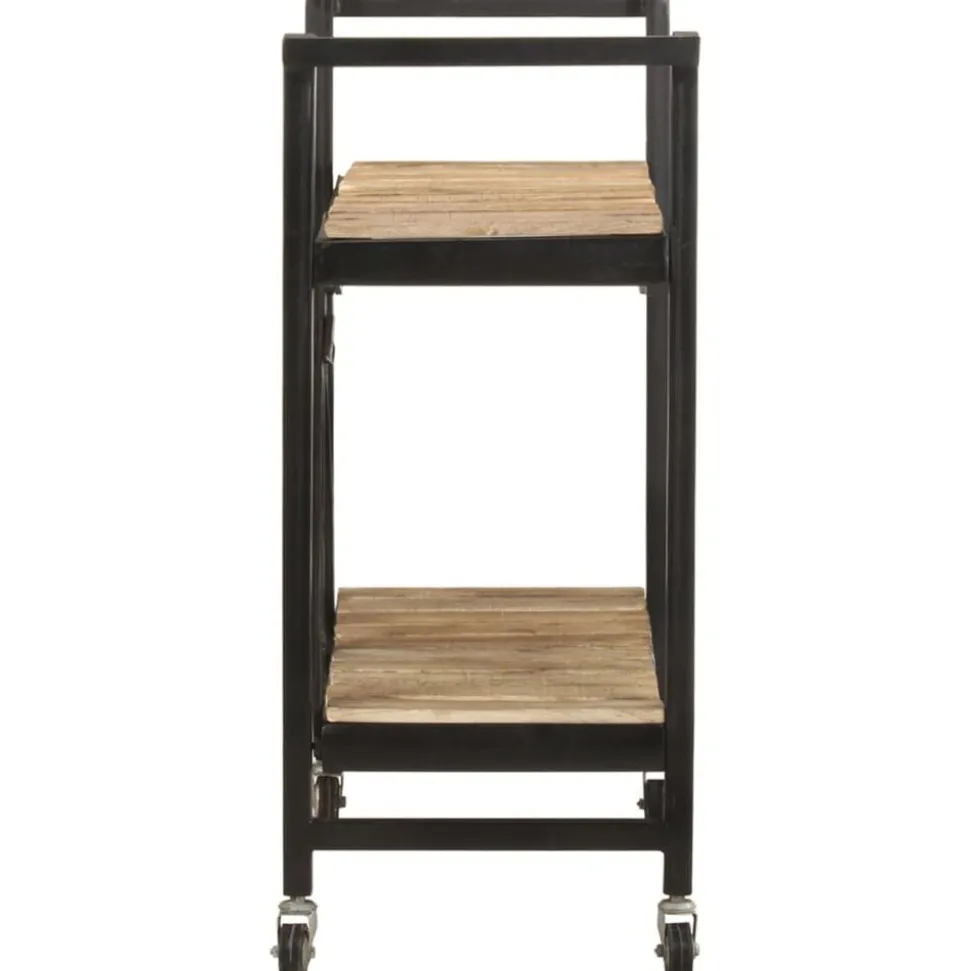vidaXL Keukentrolley 87x36x81 cm massief mangohout
