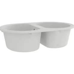 vidaXL Keukenwasbak Wit 78 x 47 x 20.5 cm Graniet