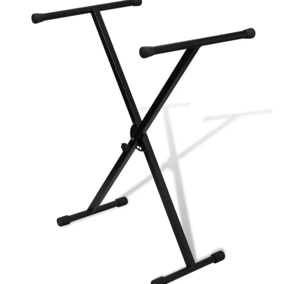 vidaXL Keyboardstandaard verstelbaar enkelvoudig X-frame