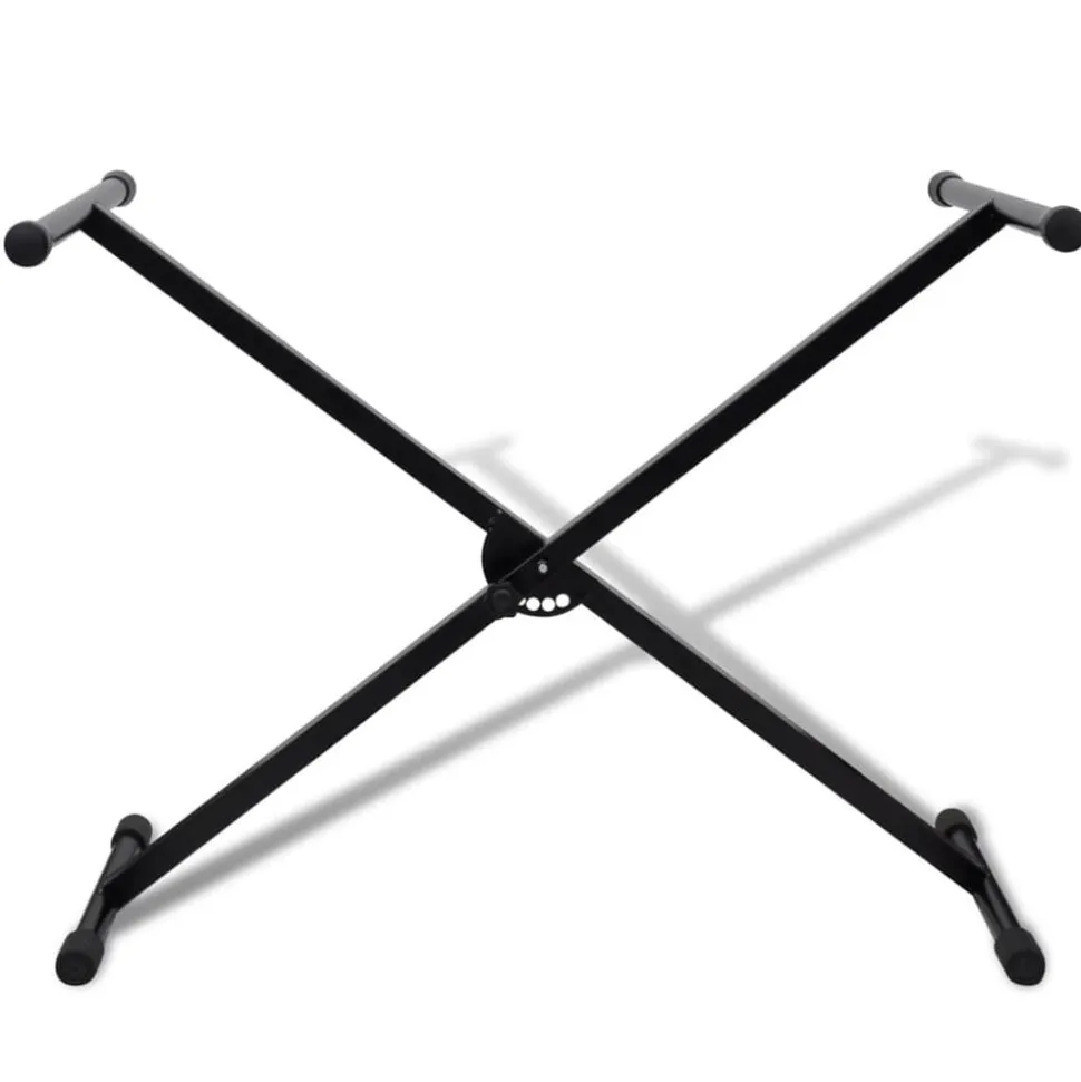 vidaXL Keyboardstandaard verstelbaar enkelvoudig X-frame