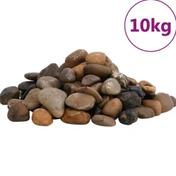 vidaXL Kiezelstenen gepolijst 2-5 cm 10 kg meerkleurig