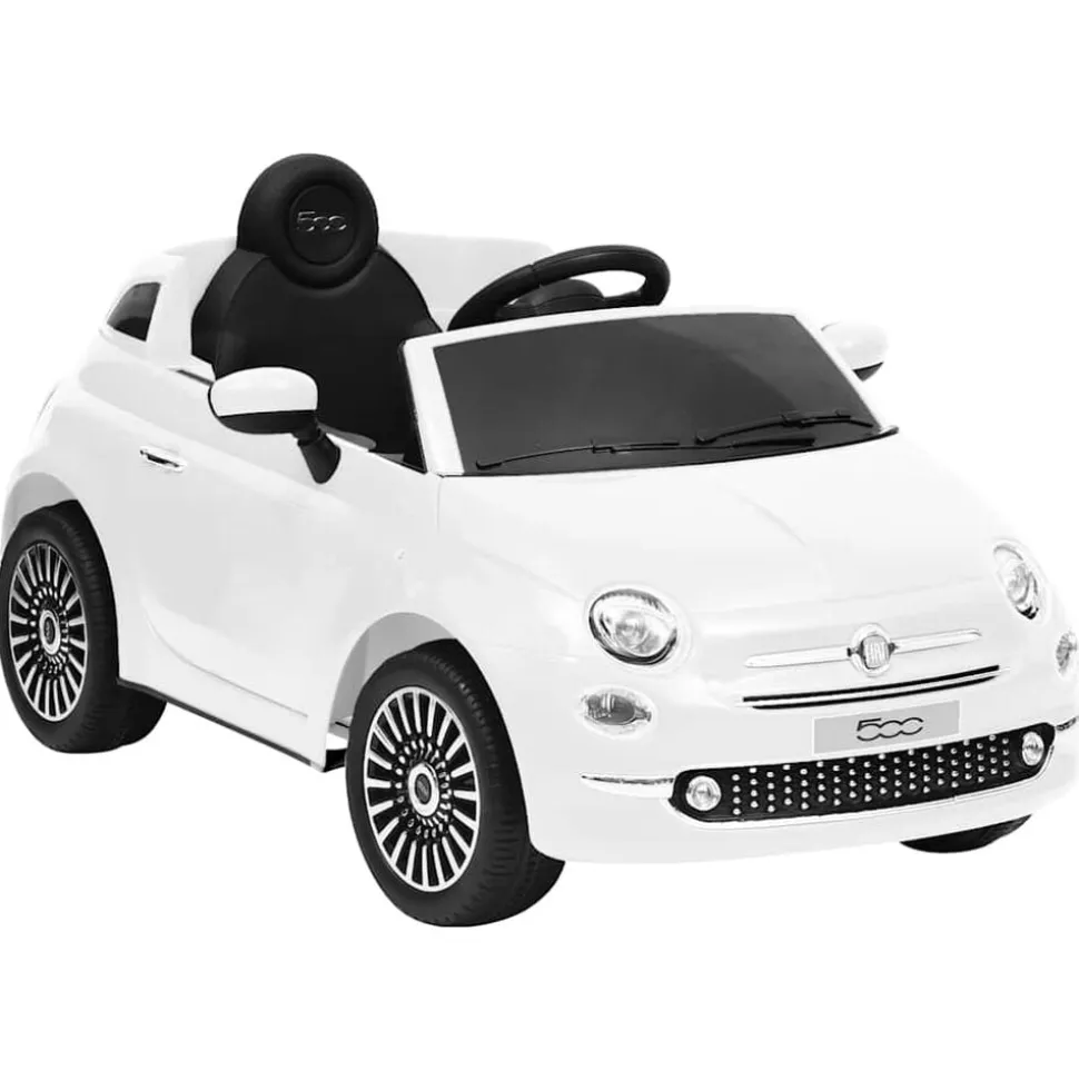 vidaXL Kinderauto Fiat 500 elektrisch wit