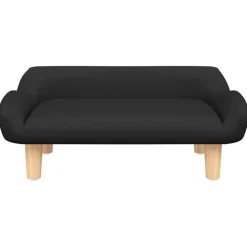 vidaXL Kinderbank 70x40x24 cm stof zwart