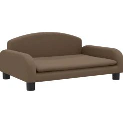vidaXL Kinderbank 70x45x30 cm stof bruin