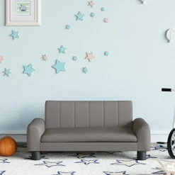 vidaXL Kinderbank 70x45x30 cm stof taupe