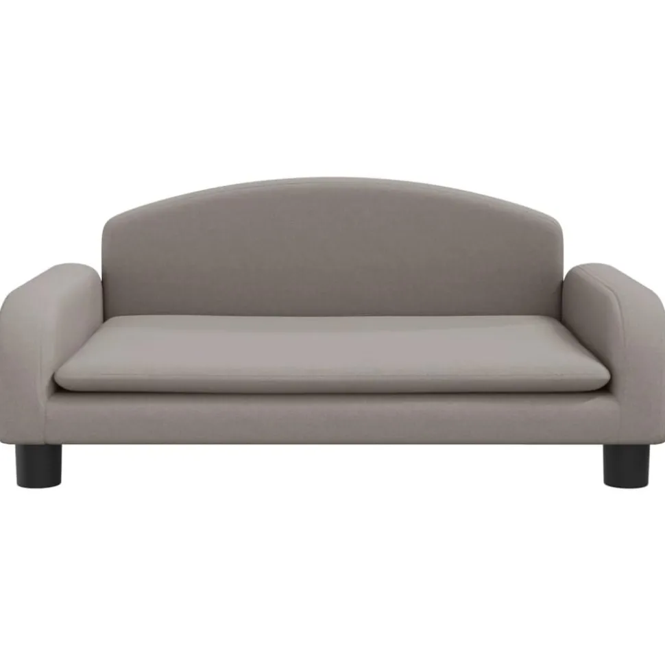 vidaXL Kinderbank 70x45x30 cm stof taupe