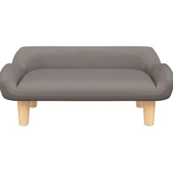 vidaXL Kinderbank 70x40x24 cm stof taupe