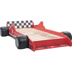 vidaXL Kinderbed raceauto rood 90x200 cm