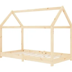 vidaXL Kinderbedframe massief grenenhout 70x140 cm