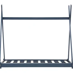 vidaXL Kinderbedframe massief grenenhout grijs 70x140 cm