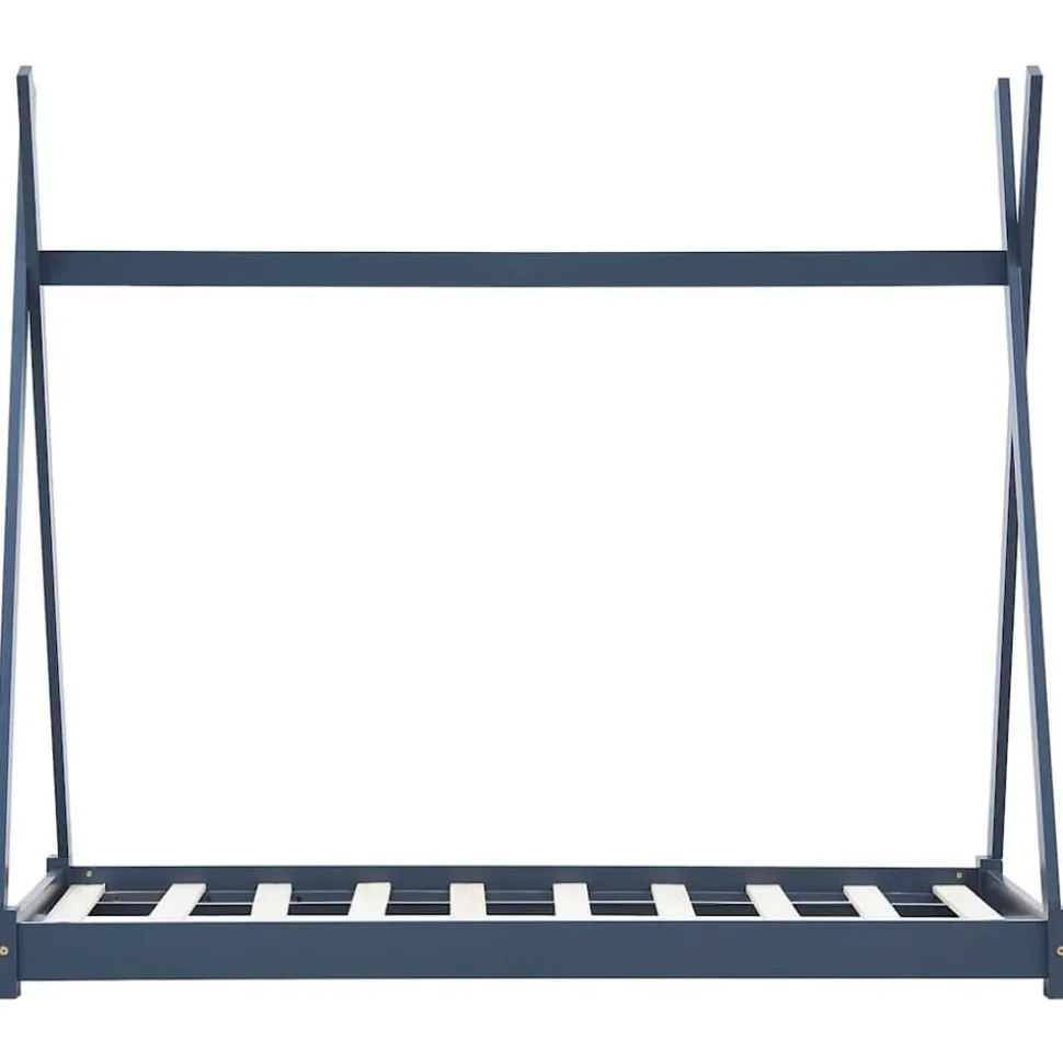 vidaXL Kinderbedframe massief grenenhout grijs 70x140 cm