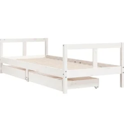 vidaXL Kinderbedframe met lades 80x200 cm massief grenenhout