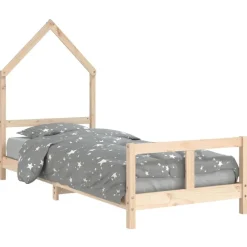 vidaXL Kinderbedframe 80x200 cm massief grenenhout