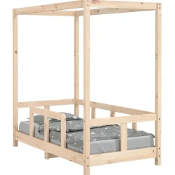 vidaXL Kinderbedframe 70x140 cm massief grenenhout