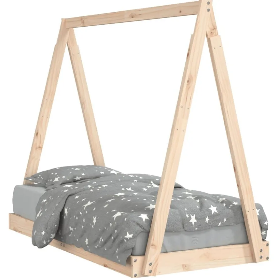 vidaXL Kinderbedframe 70x140 cm massief grenenhout