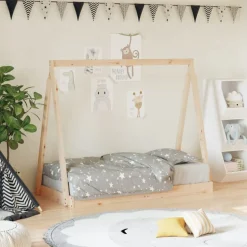 vidaXL Kinderbedframe 70x140 cm massief grenenhout