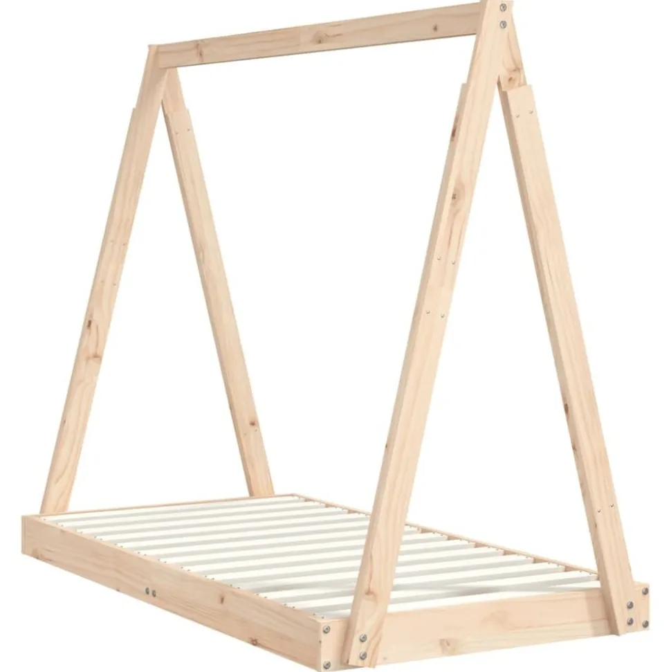 vidaXL Kinderbedframe 70x140 cm massief grenenhout