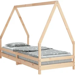 vidaXL Kinderbedframe 80x200 cm massief grenenhout