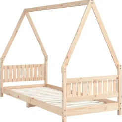 vidaXL Kinderbedframe 80x200 cm massief grenenhout