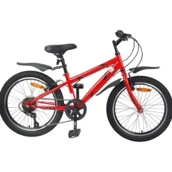 vidaXL Kinderfiets 20 Inch 6-Speed voor 6-11 jaar oud Rood